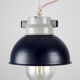 Dark purple industrial hanging light from TEP