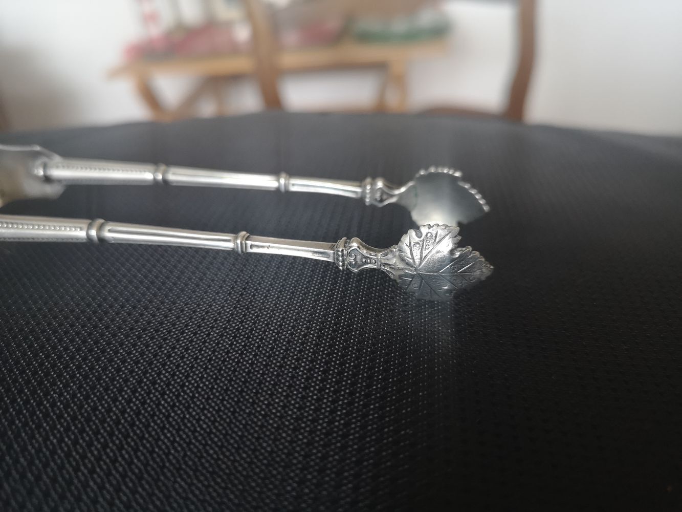 Sterling silver sugar tongs 19th century