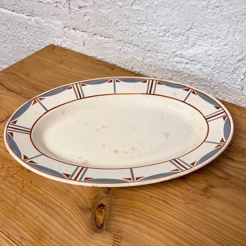Longwy oval platter, model 729