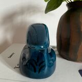 Decorative ceramic duck painted and signed, vintage