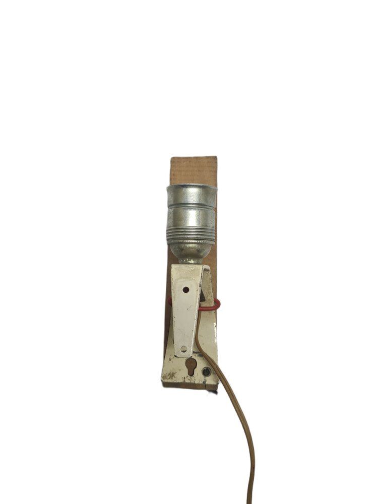 Postmodern brutalist wall lamp, Poland, 1970s