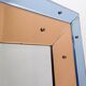 Bevelled wall mirror with blue and copper mirror panels - Italy 1930s