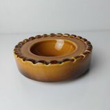 Cendrier céramique ambré années 60