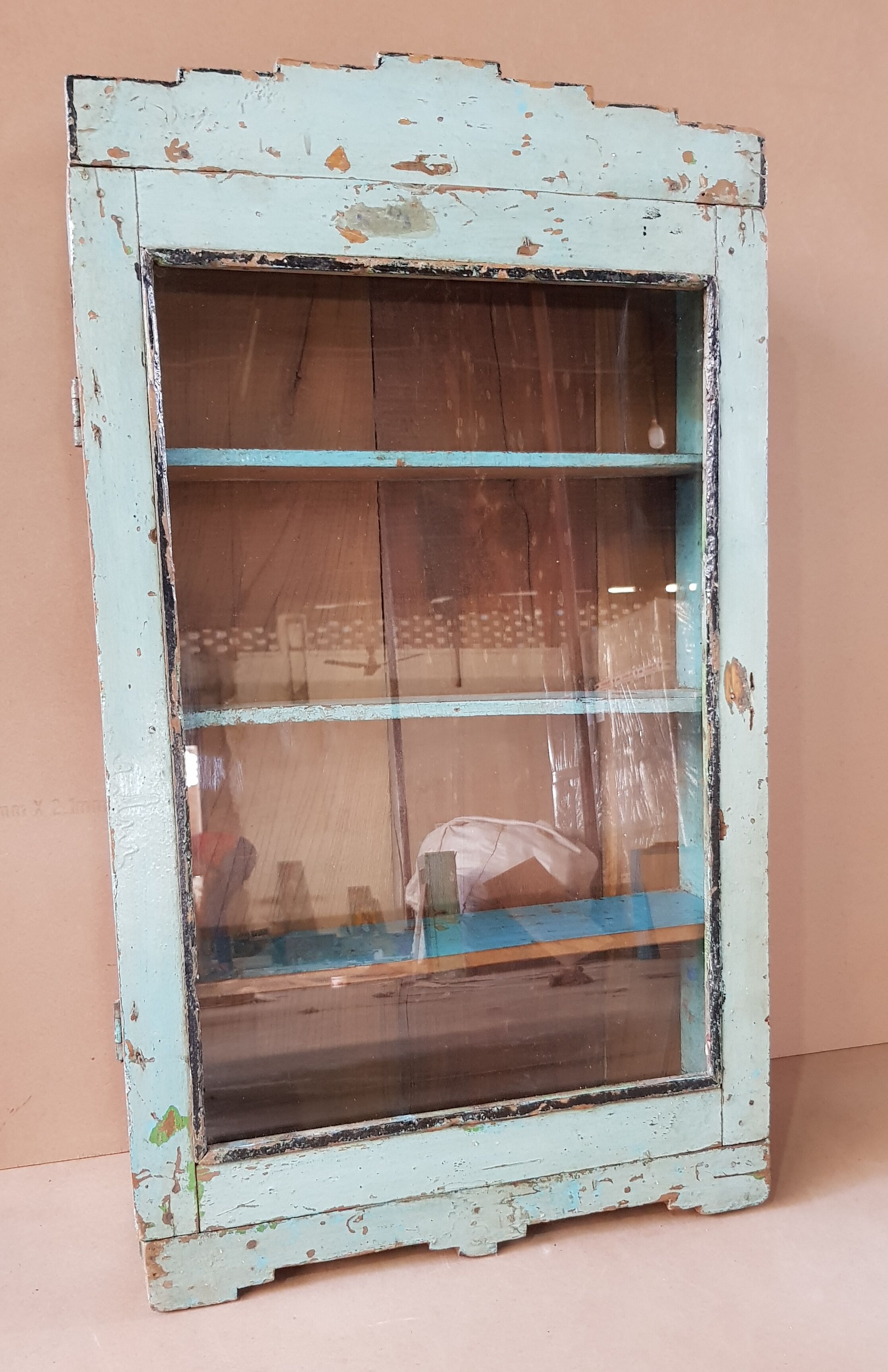 Medicine cabinet - showcase - Burmese teak wall shelf