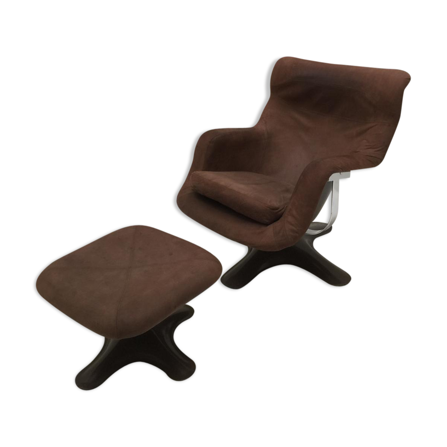Chair and ottoman by Yrjö Kukkapuro, Haimi 1965