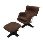 Chair and ottoman by Yrjö Kukkapuro, Haimi 1965