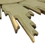 Large Wooden Sun Mirror Sunburst Deknudt Gold Leaf 70cm