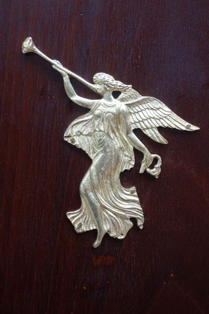 Empire-style mahogany bookcase