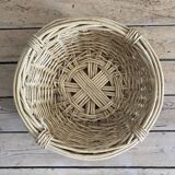 Rattan wicker pan