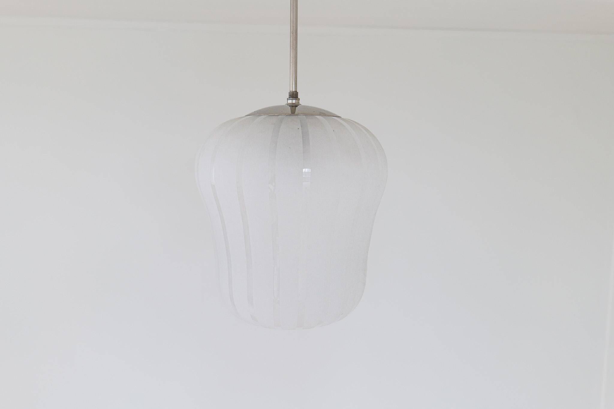 Art Deco Modern Suspension Swedish Böhlmakrs Harald Notini Sweden 1940s