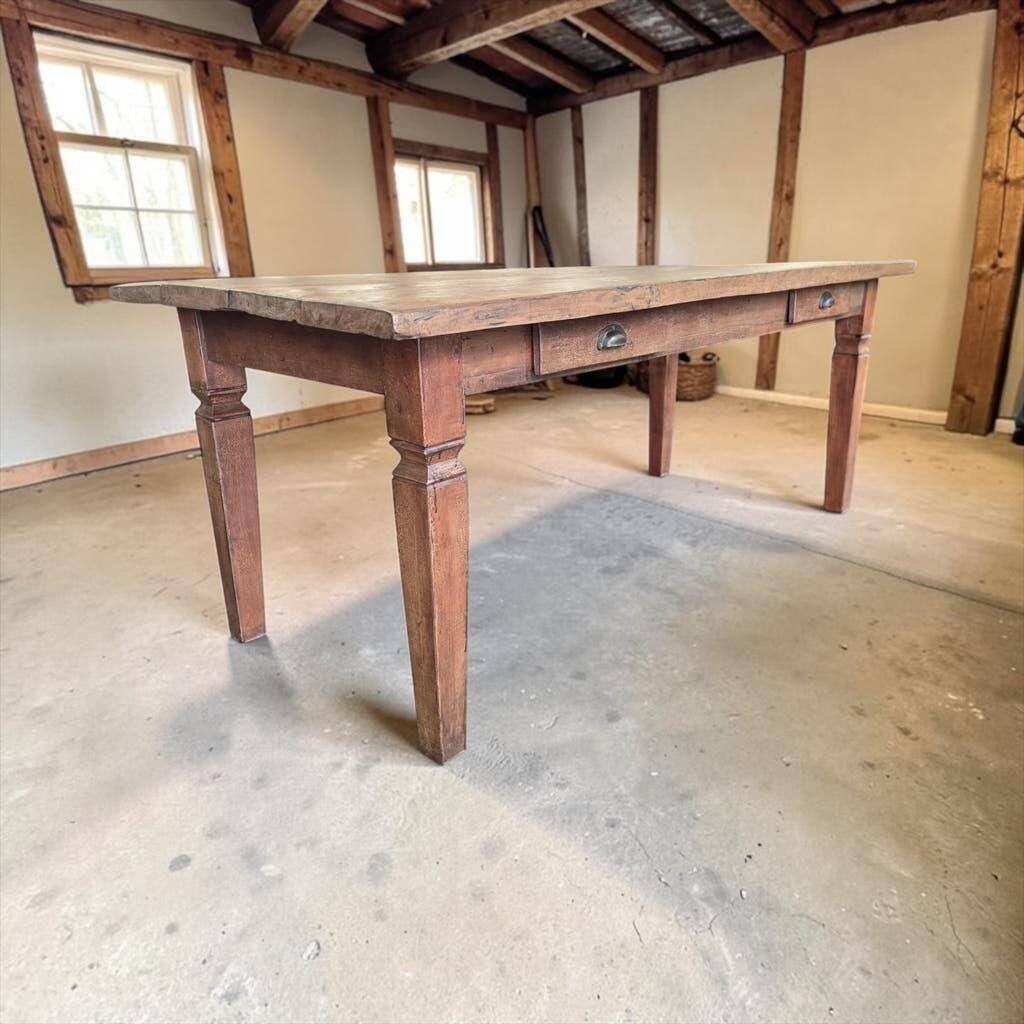 Farm table/vintage dining table in solid wood