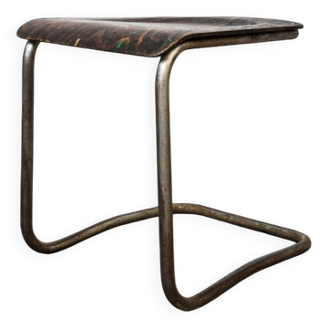 Early cantilever tubular steel stool by Mart Stam, 1930s