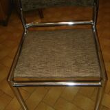 Chaise année 70 chromée