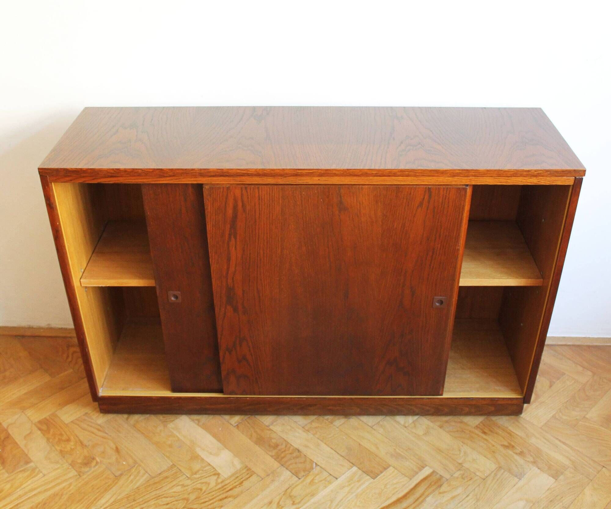 Vintage 1966 Czechoslovak Oak Sideboard by UP Závody