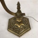 Articulated desk lamp, bronze and brass circa 1900