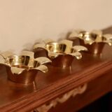 Trio of Mid-Century Swedish Brass Candle Holders by Scandia