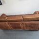 Roche Bobois vintage lounge from the 80s – cognac buffalo leather – 2 sofas + pouf