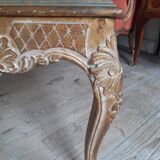 Table basse en verre églomisé