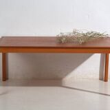 Vintage Scandinavian coffee table in beech wood – Nordic design (circa 1960–1970)
