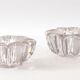 Pair of small crystal candlesticks