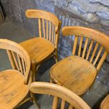 Lot de 6 chaise de bistrot ancienne 1960