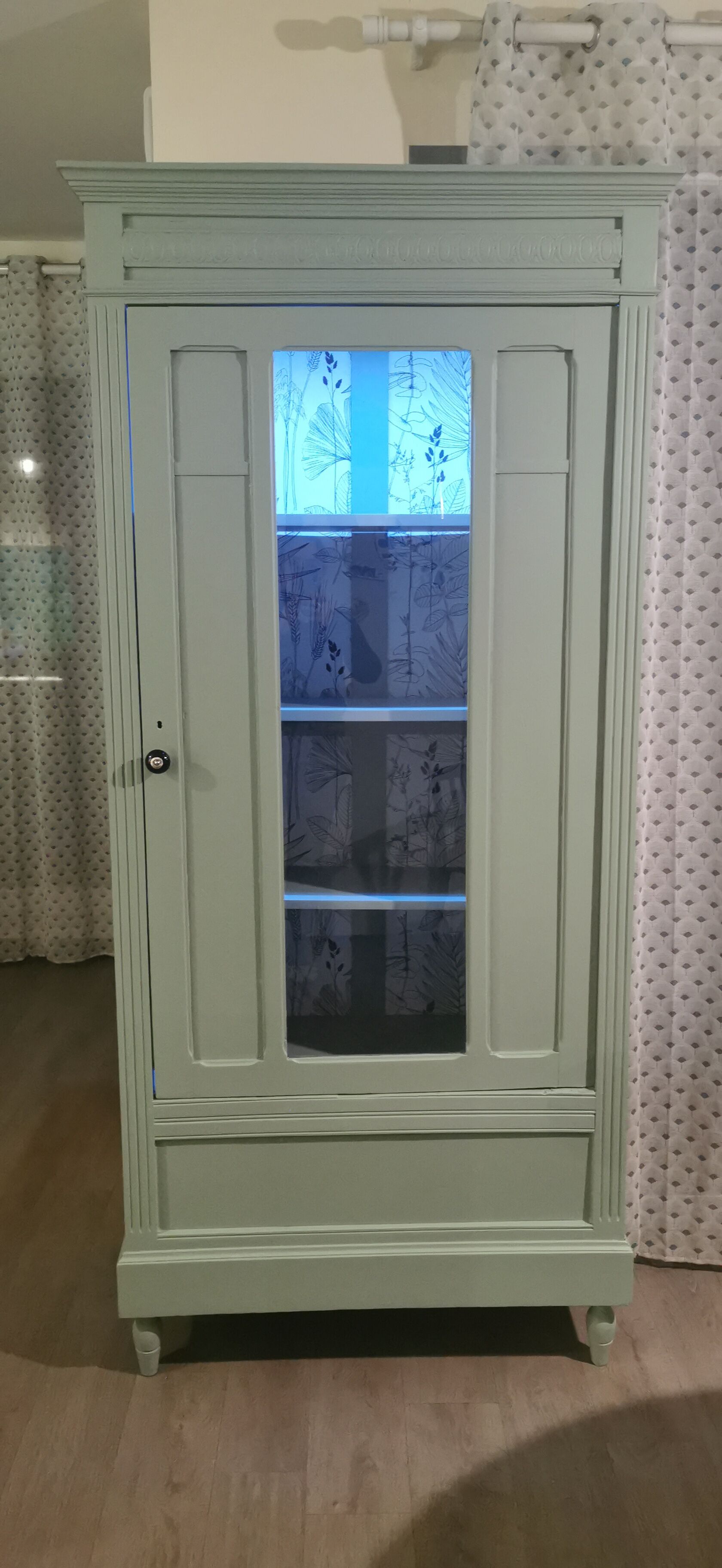 Parisian glass cabinet