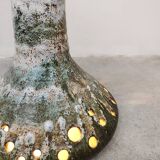 Midcentury ceramic fat lava vintage pendant lamp
