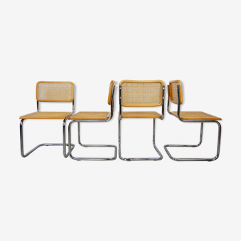 Suite de 4 chaises Cesca B32 Marcel Breuer