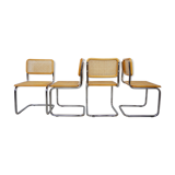 Following 4 B32 Marcel Breuer Cesca chairs
