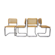Following 4 B32 Marcel Breuer Cesca chairs