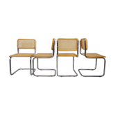 Following 4 B32 Marcel Breuer Cesca chairs