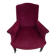 Blackened wooden bergère on wheels, Napoleon III period, upholstered in velvet.