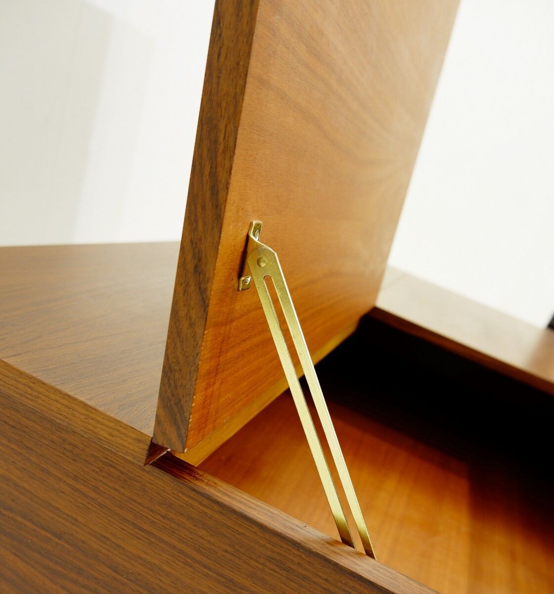 Coffee table with two opening compartments