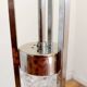 Vintage stainless steel floor lamp