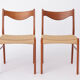 2 Arne Wahl Iversen dining chairs Denmark 60s-70s