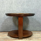 Art Deco-era flying table in mahogany and bramble around 1925