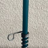 Vintage metal spring candle holder