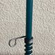 Vintage metal spring candle holder