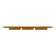 Wall-Mounted Console Table in Wood with Drawers and Brass Handles by Osvaldo Borsani for ABV, 1950s