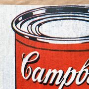 Original vintage pop art poster reissue of Andy Warhol's "Campbells Soup Tomato" 1962