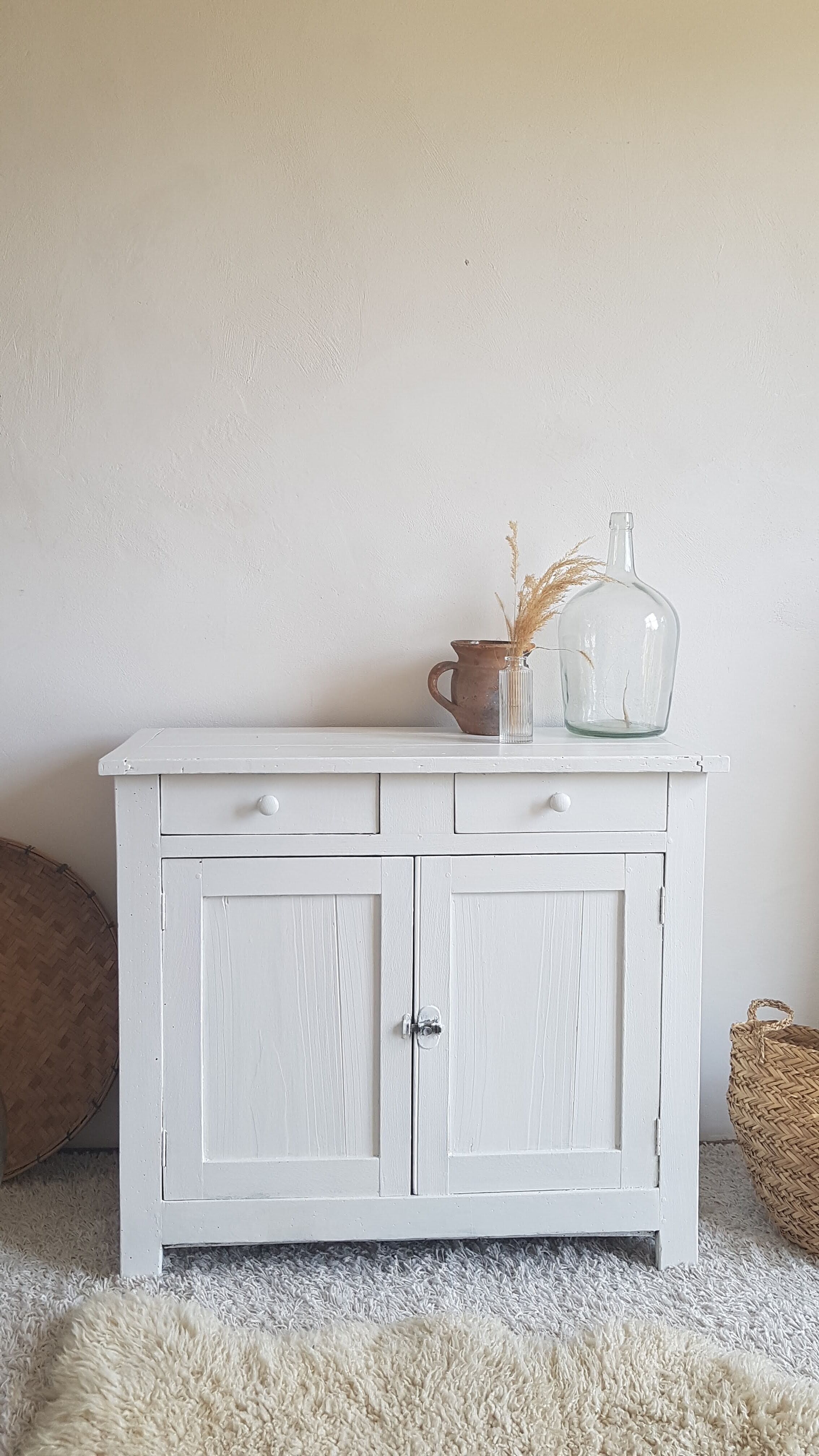 Old White Parisian Buffet