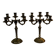 Chandeliers - Pair of five-branch candelabra in Louis XV style (Roc)