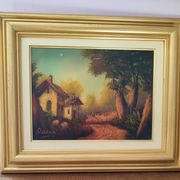 Tableau huile par Baroni