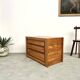 Solid elm chest of drawers, Maison Regain, circa 1970