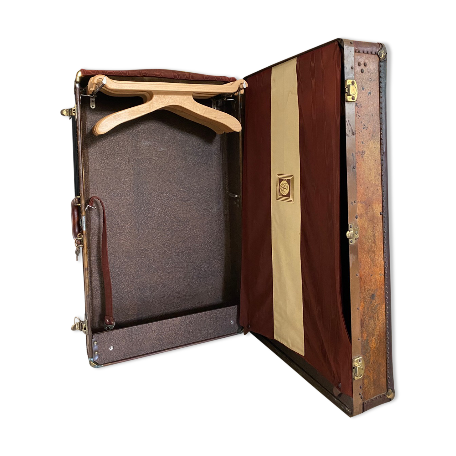 Old vintage cabin trunk