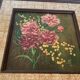 Tableau bouquet de fleurs huile sur carton signée