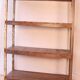 Old workshop shelf in Burmese teak with original teak - cream patina.