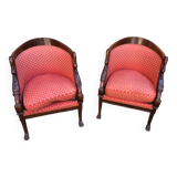 Fauteuil en acajou style 1er empire