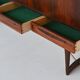 Sofus Jorgensen cross-leg highboard in rosewood Nyrup Denmark 1960