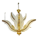 Lustre Venini Palm verre Murano , Italie 1970s